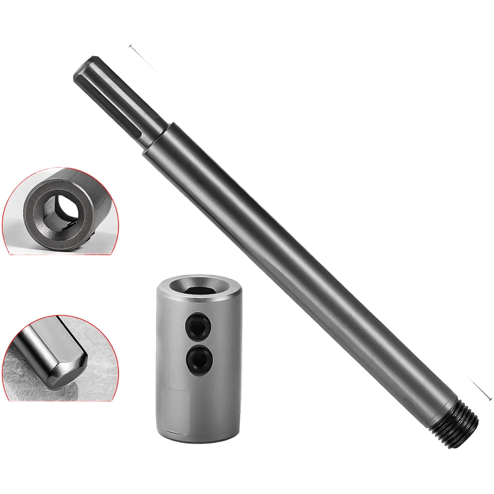 1pc 150mm 300mm Triangle Shank Extension Bar Dual Screw Locking Extension Rod Triangular Handle Connection For Drilling Tool
