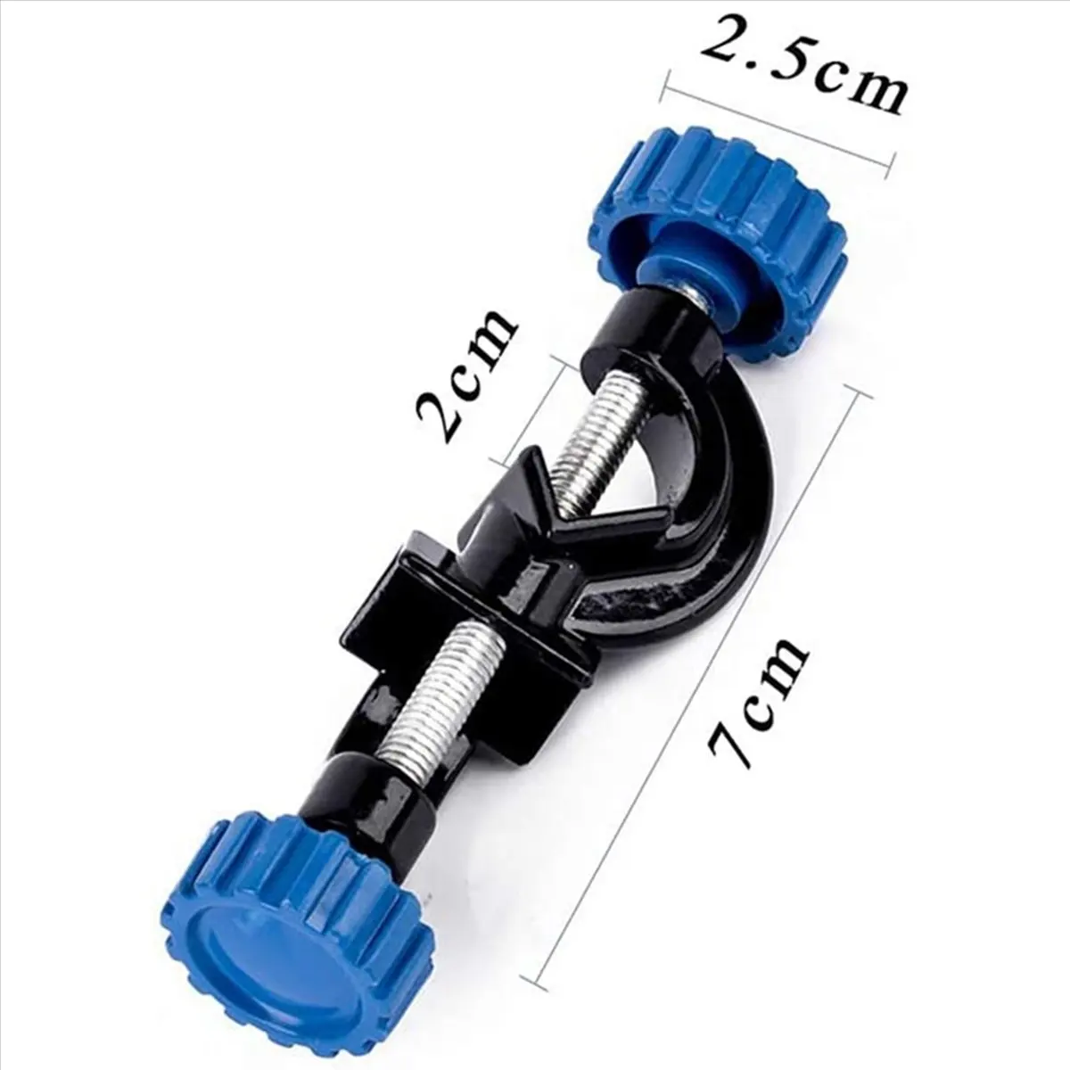 【STOCK】10X Lab Clamp 3 Prong Finger Adjust Jaw with Scientific Extension Adjustable Black Laboratory Stand Clip