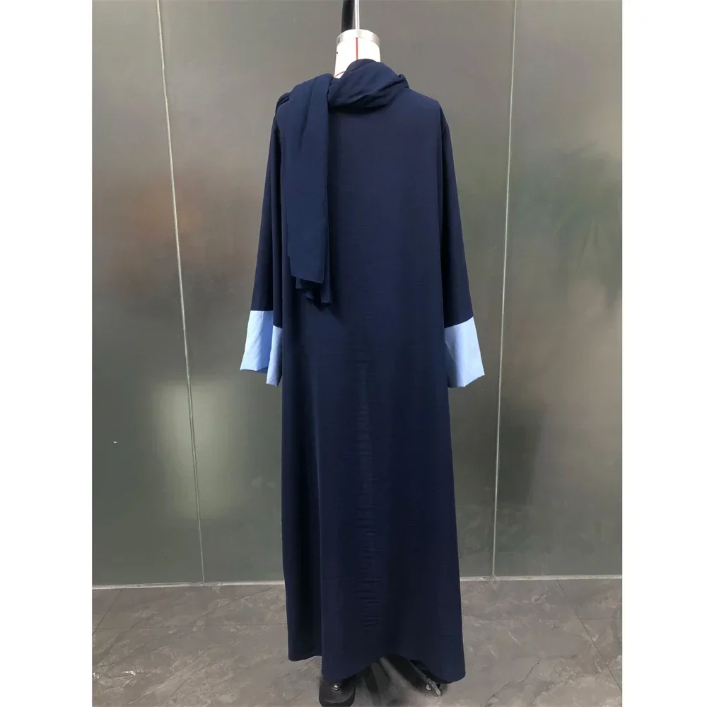 Eid Open Abaya Donne Musulmane Cardigan Hijab Maxi Vestito Turchia Kimono Islamico Ramadan Arabo Abito Lungo Dubai Femme Jalabiya Caftano