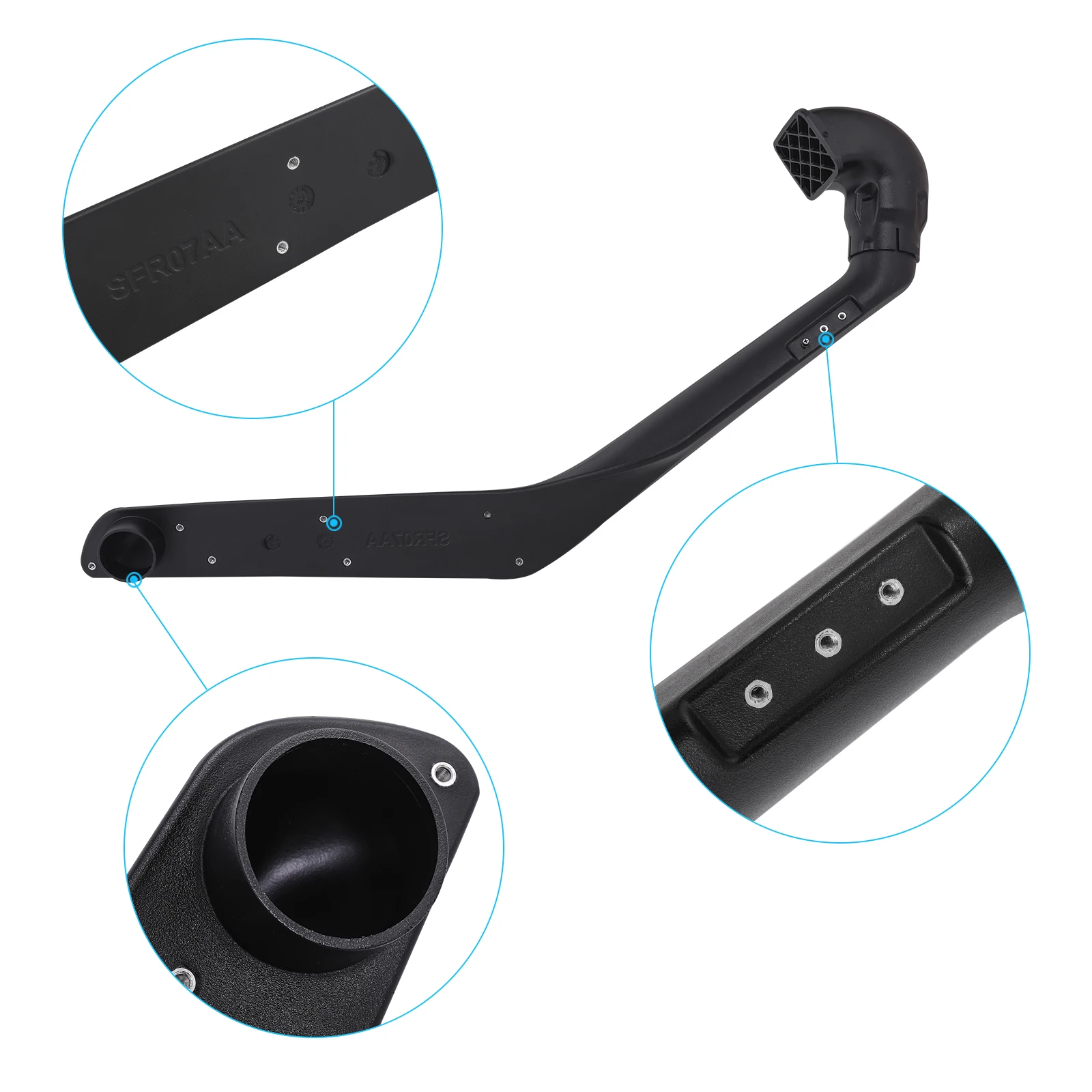 Off Road Air Ram Intake Snorkel Kit For Ford Ranger PK PJ Mazda BT50 BT-50 2007-2011 Wading Breath Hose Pipe Car Accessories - view 4
