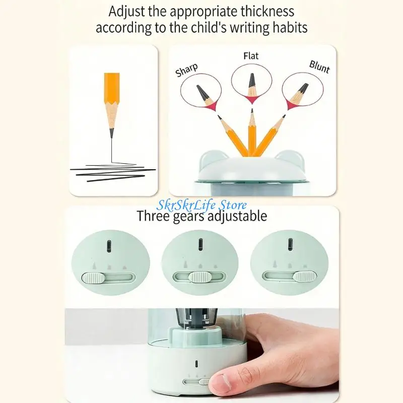 

E65E Battery Operated Pencil Sharpener 3 periods Of Sharpness Selection Available