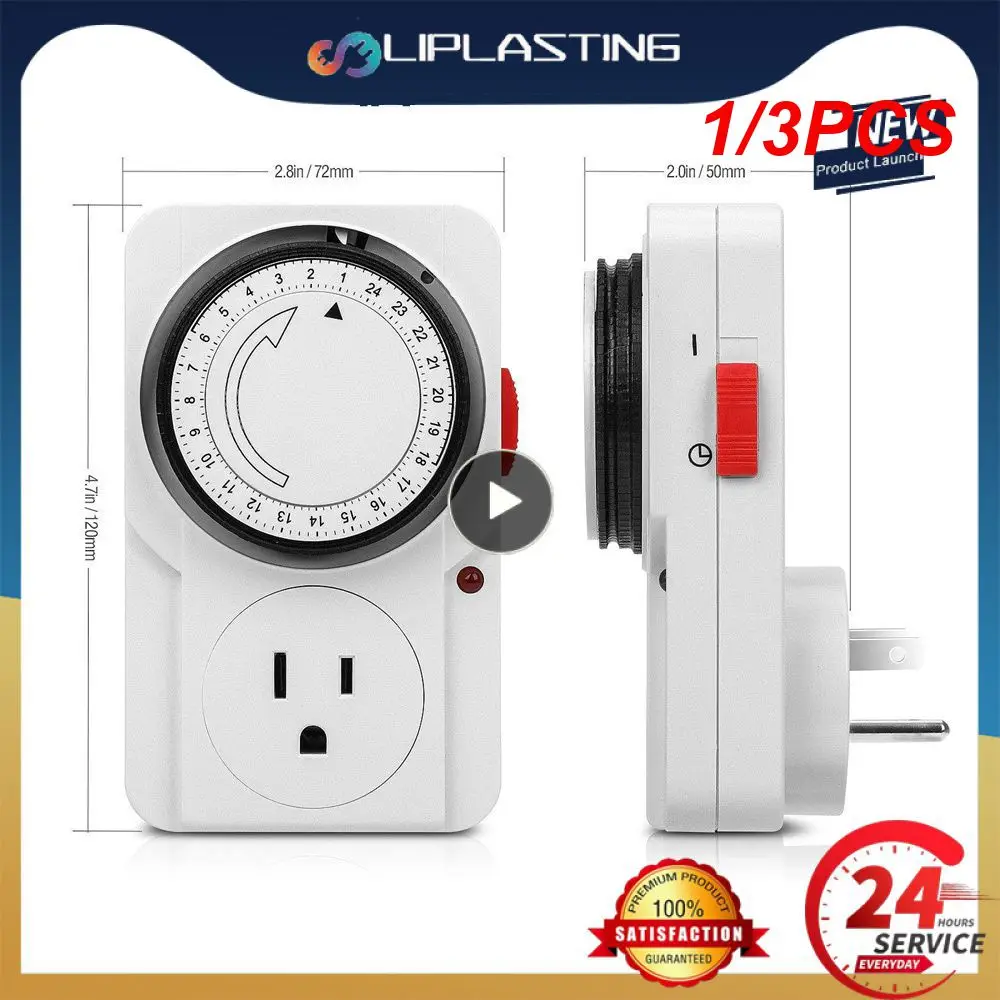 1/3PCS 24-hour Mechanical Timer Easy To Use 24 Hour Cycle Timer Precise Timing Control Durable Mechanical Timer Socket Reliable