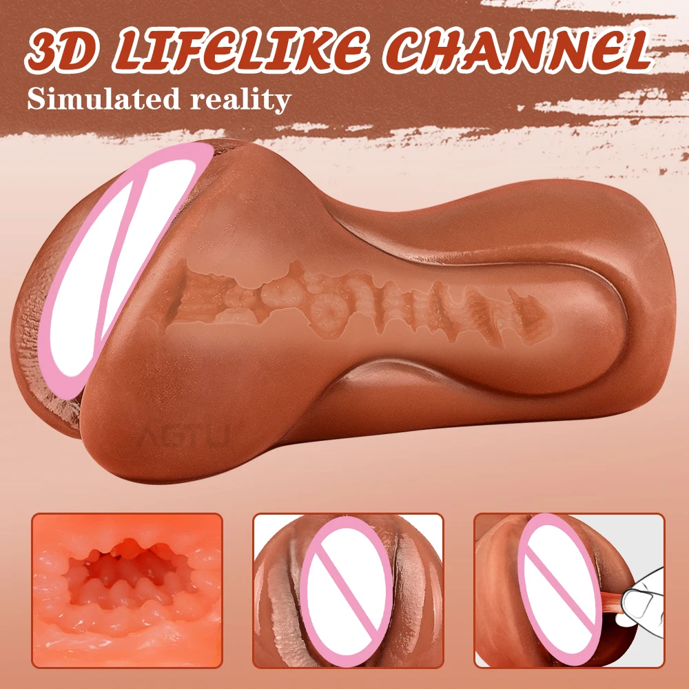 Sex Toys Artificial Vagina Realistic Vagina Anus Male Masturbator Cup Sex Toy Pocket Pussy Tight Masturbation Tool for Men