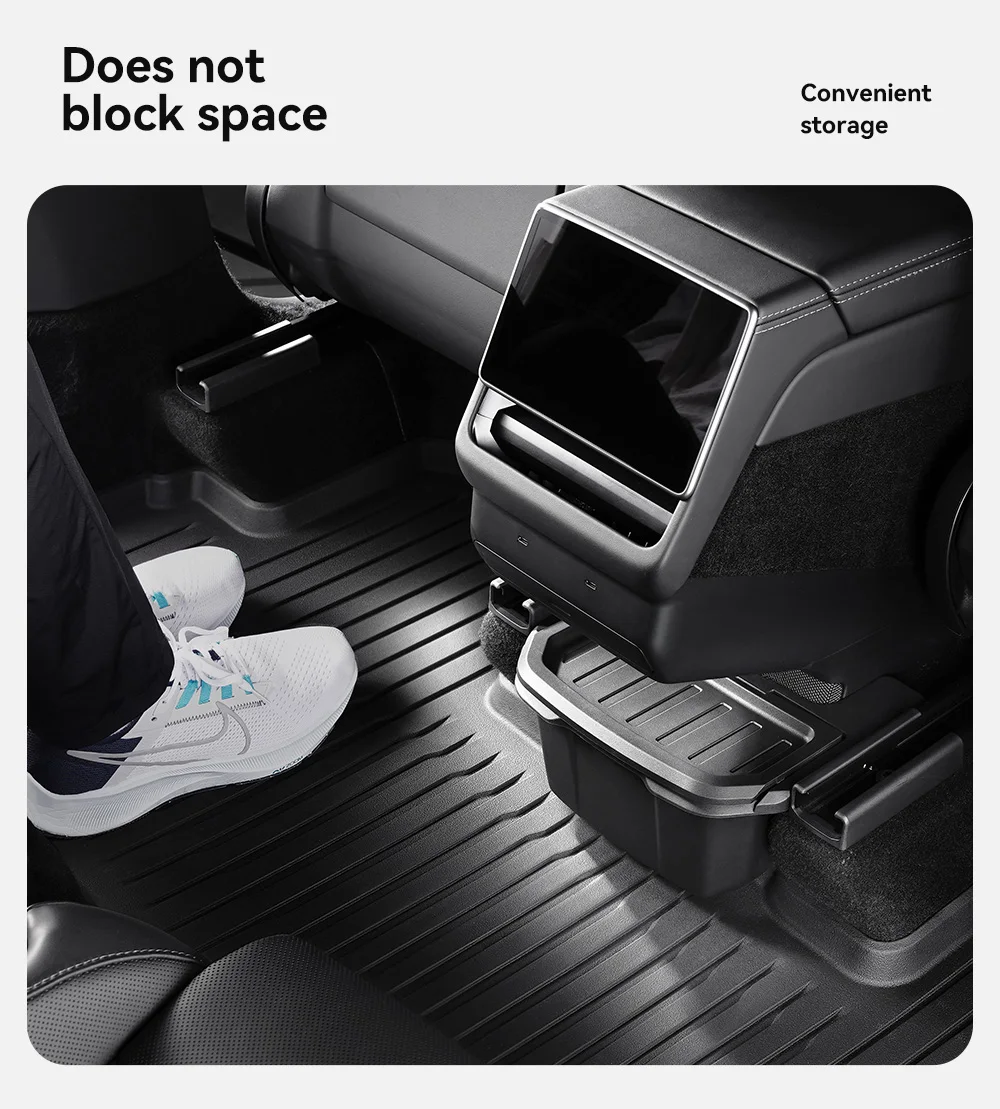 YZ für Tesla Model Y YL Juniper 2026 Auto-Aufbewahrungsbox unter dem hinteren Luftauslass Organizer-Box mit Deckel Auto-Innenausstattung – Detail 13