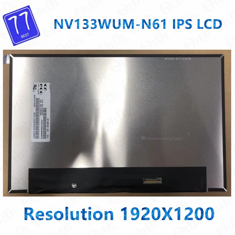 Original 13.3 inch laptop lcd screen NV133WUM-N61 for Lenovo ThinkPad X13 Yoga Gen 2 single screen panel 1920X1200