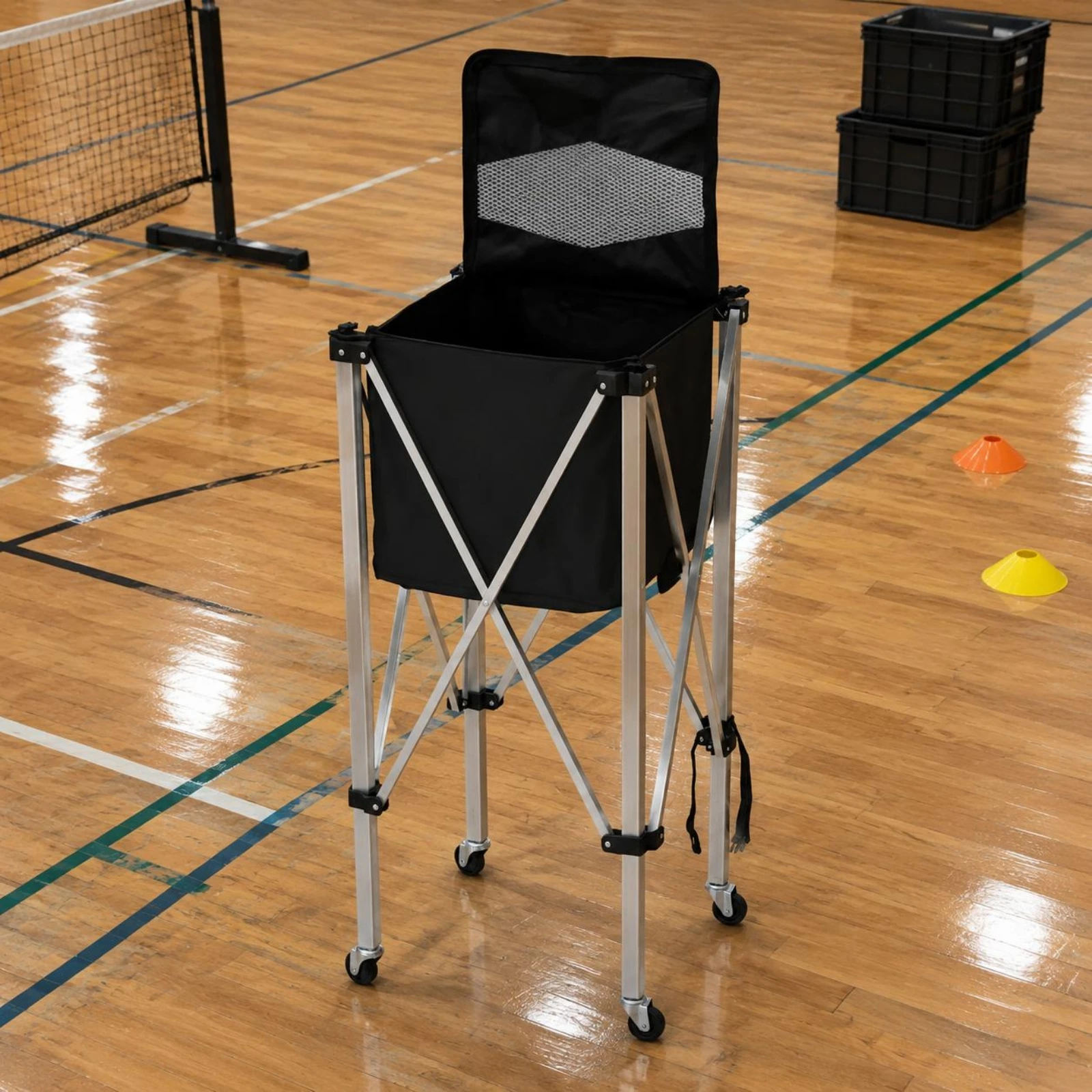 Корзина-тележка с сетчатой кры – обзор и цена Sports Equipment Wagon