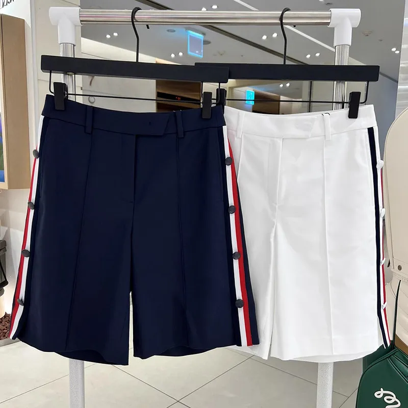 

Women 2026 New Korean Style Golf Five Inch Shorts Loose Line Design Quick Breathable Summer Sports Outdoor Athletic Short Pants