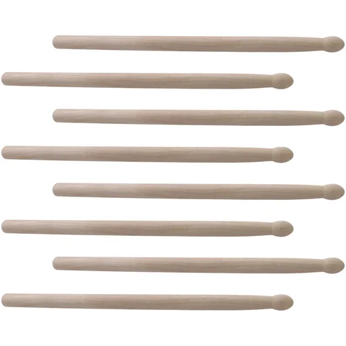 Imagen 2 del producto Baquetas de cintura de 4 pares, tambor de ruleta de madera, instrumento de percusión de rendimiento de superficie pulida duradera y ligera