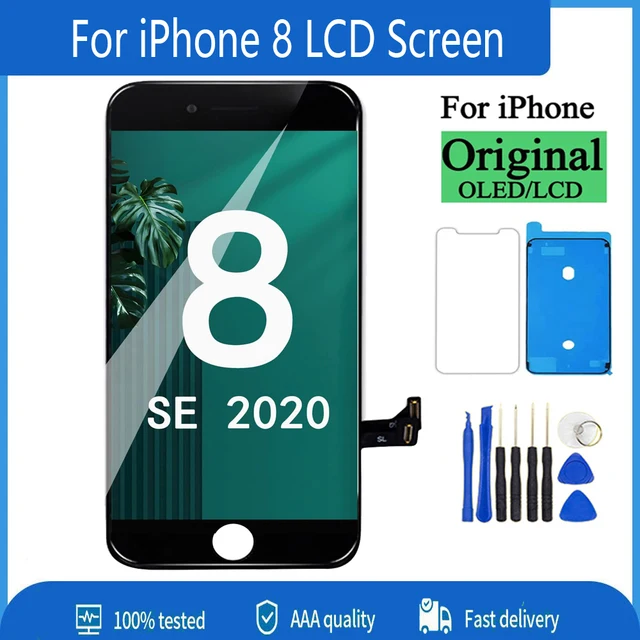 Jakość A +++ Wyświetlacz LCD do iPhone 8 Wymiana ekranu LCD Wyświetlacz 3D Touch Pełny montaż z narzędziami do naprawy A1863 A1905 A1906 A1907