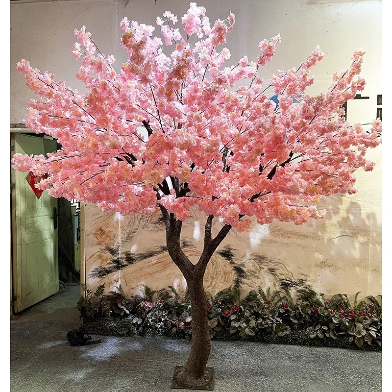 

3m Artificilal cherry flowers tree Customize indoor sakura LED lights faux decor tree big artifical blossom plant blossom trees