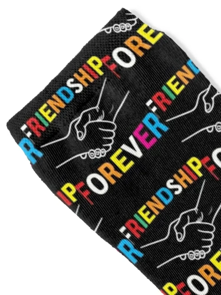 Friendship forever Classic Socks cartoon Run Soccer anti slip football Boy Child Socks Women's