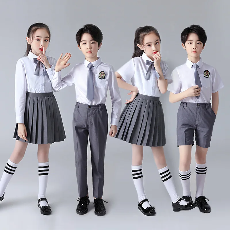 Primary and Secondary School Students' Chorus Performance Clothes British School Uniforms Poetry Recitation Performance ClothesA