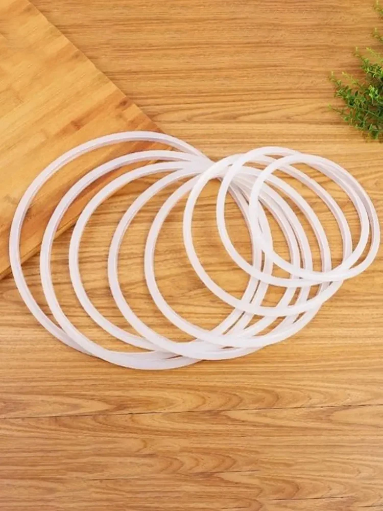 16 18 20 22 24 32cm Pressure Cookers White Silicone Rubber Gasket Sealing Ring Pressure Cooker Seal Ring Kitchen Cooking Tools