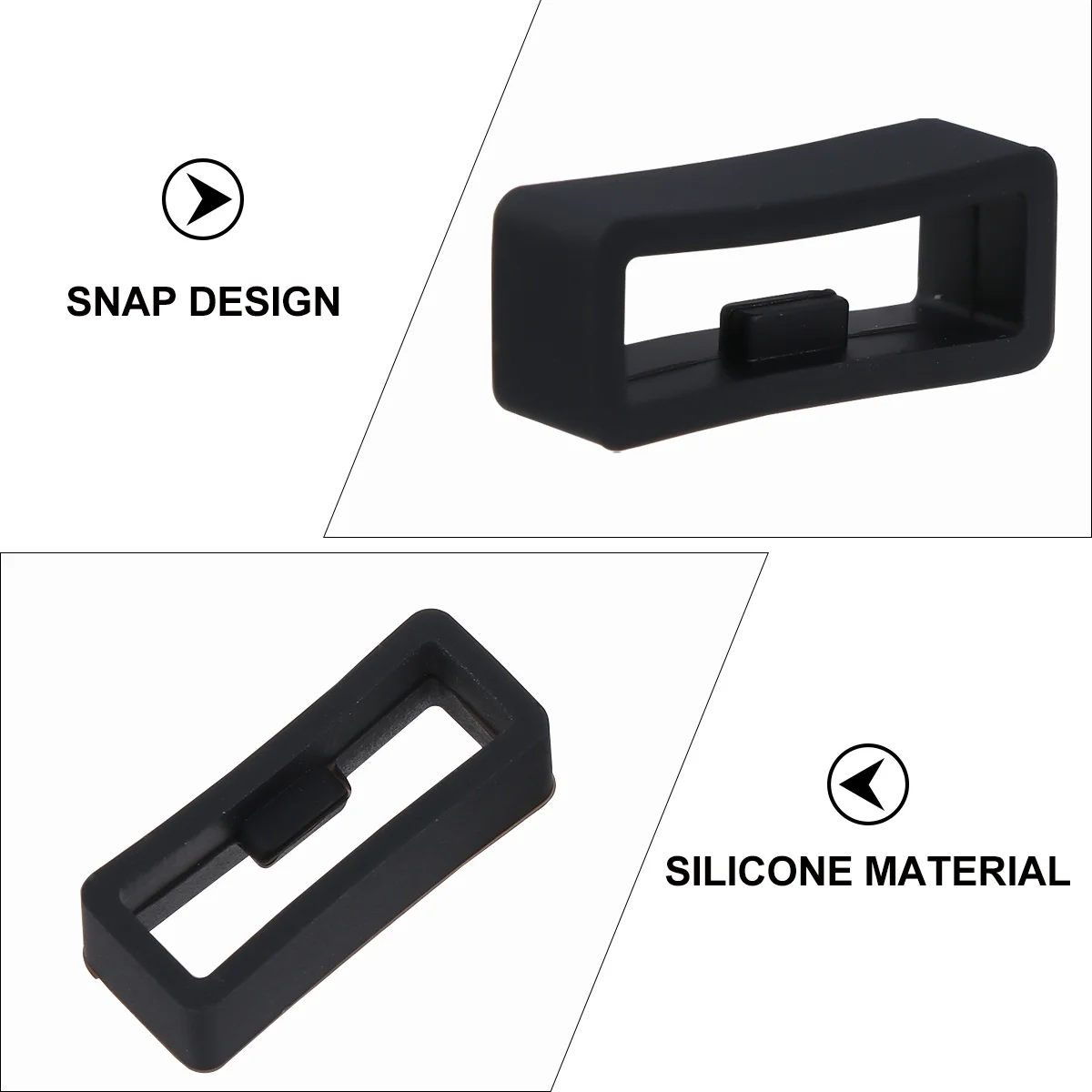 

20pcs Watch Fastener Rings Anti Slip Secure Length Watch Strap Clasp Locker Silicone Retainer Buckle for Smartwatch