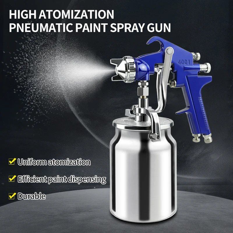 Air Paint Sprayer with 2.0mm Nozzle and 1000cc Capacity, Professional Spray Guns for Furniture House and Painting Cars