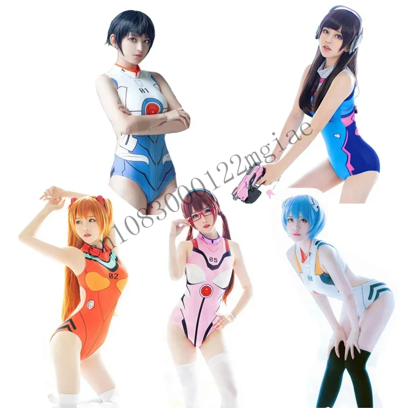 Eva swimwear ow D. VA swimsuit backless sukuumasuka/Ayanami/Makinami/Shinji Ikari cosplay customes cmm221