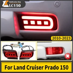 For Toyota Land Cruiser Prado 150 2010-2022 2021 Bumper Light Upgrade Exterior Accessories Lc150 Brake Rear Fog Lamp Turn Signal