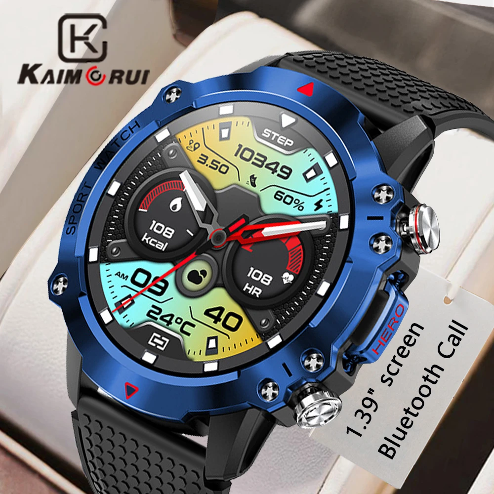 

KAIMORUI Smartwatch 1.39 Inch 360*360px Screen 450mah Large Battery 100+ Sports Modes Military Grade Outdoor Smart Watch For Men