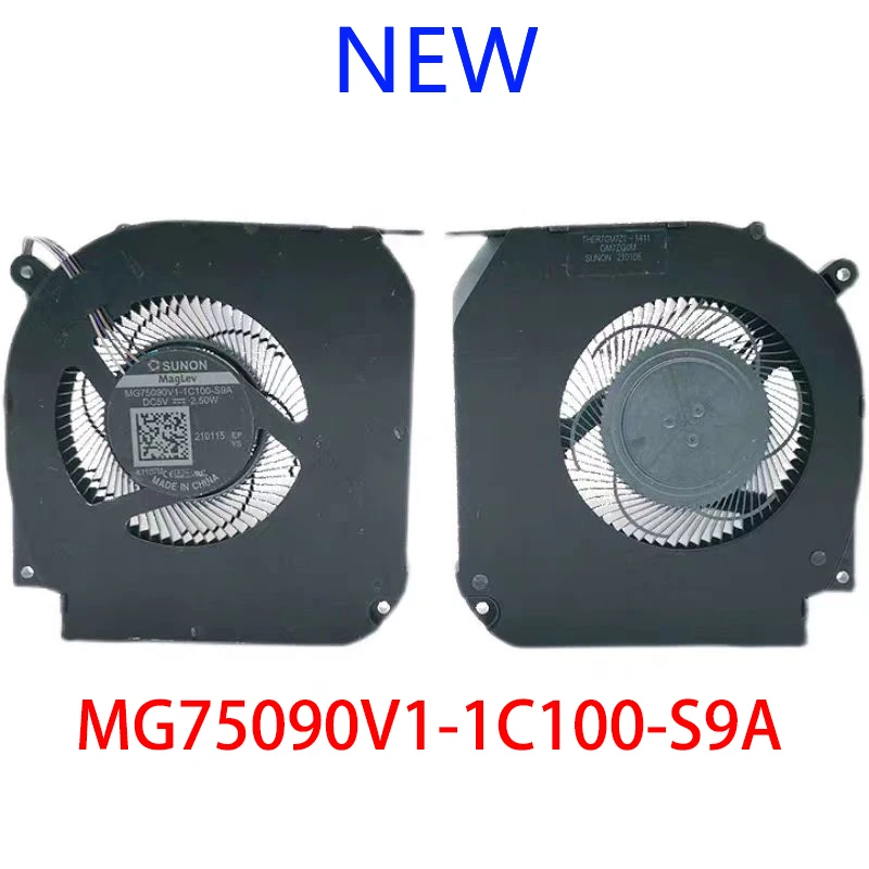 New Notebook CPU GPU cooling fan for Machcreator- M-R-E-A MR26 RR36 cooling fan MG75090V1-1C100-S9A DC5V 2.50W