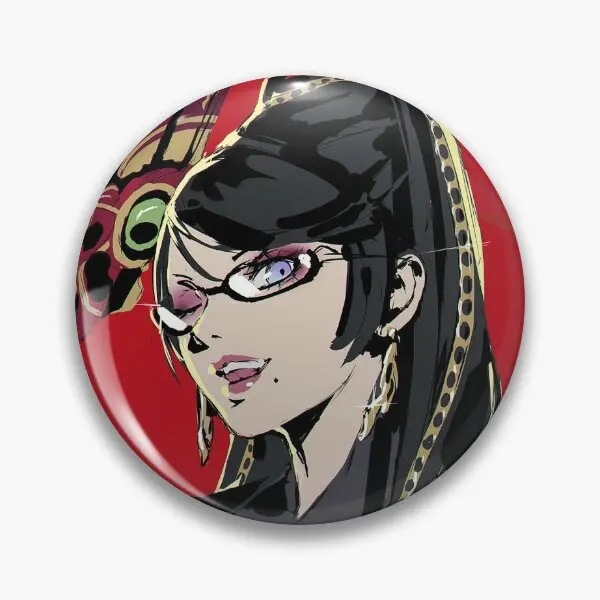 Bayonetta 1  Soft Button Pin Lover Hat Women Cartoon Brooch Funny Clothes Creative Fashion Decor Metal Collar Lapel Pin Jewelry