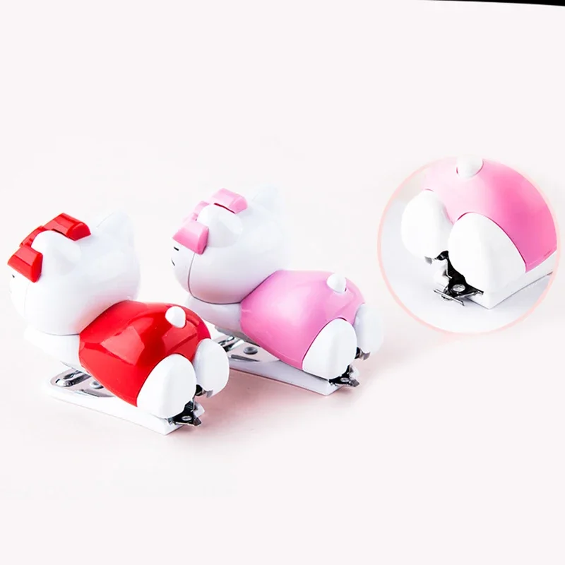 Sanrio Hello Kitty Stapler Set Cute Student Mini Binding Machine No.10 Stapler School Supplies Office Stationery Binding Tools