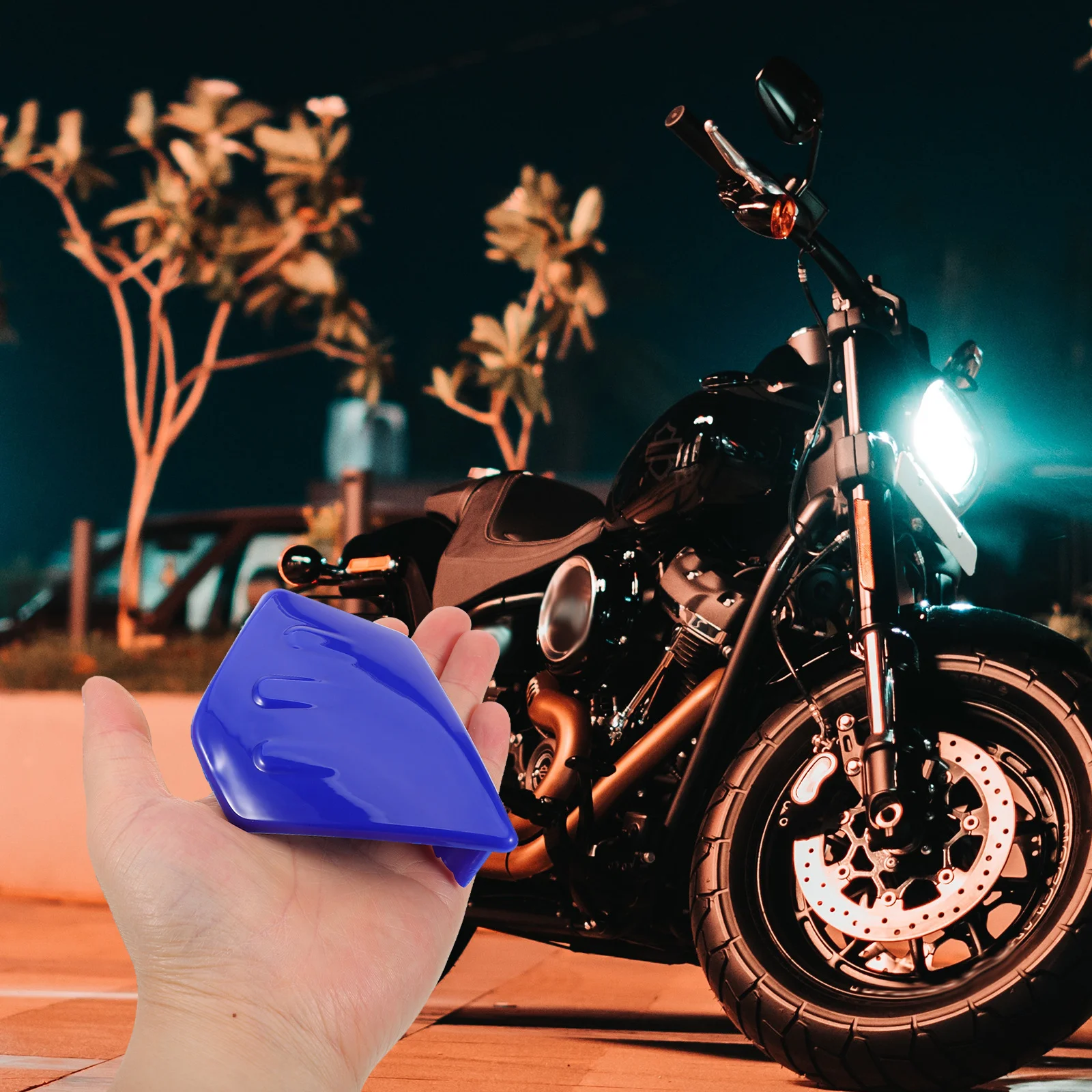 

1 Pair Tank For Motorcycle Durable Plastic Oil Tank Protective Cap Easy Install Replacement Fuel Gas Cap Motorcycle Fuel System