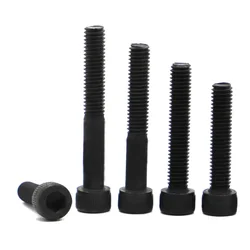 2-50PCS Hexagon Allen Hex Socket Cup Head Screw M1.6 M2 M2.5 M3 M4 M5 M6 M8 M10 Black Grade 12.9 Carbon Steel Bolts Din912