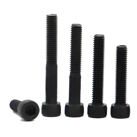 2-50PCS Hexagon Allen Hex Socket Cup Head Screw M1.6 M2 M2.5 M3 M4 M5 M6 M8 M10 Black Grade 12.9 Carbon Steel Bolts Din912