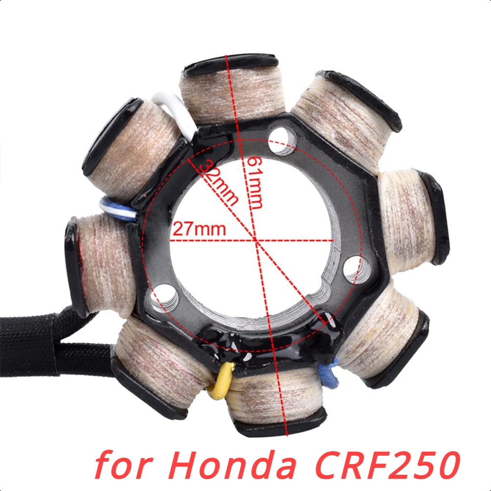 

Motorcycle Generator Magneto Stator Coil 31100-KSC-671 31100-KSC-A11 For Honda CRF250 CRF250X CRF 250