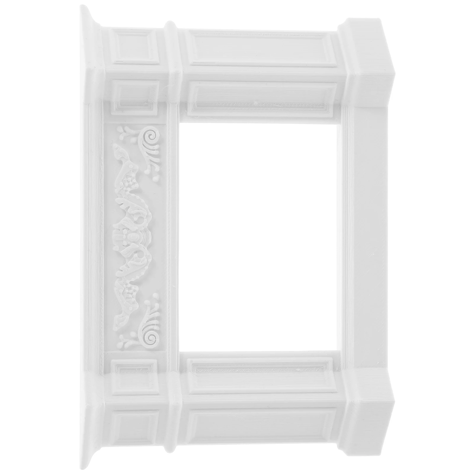 

Miniature Vintage Style White Fireplace Faux Fireplace Mini House Decoration Pretend Play Dollhouse Furniture Accessories