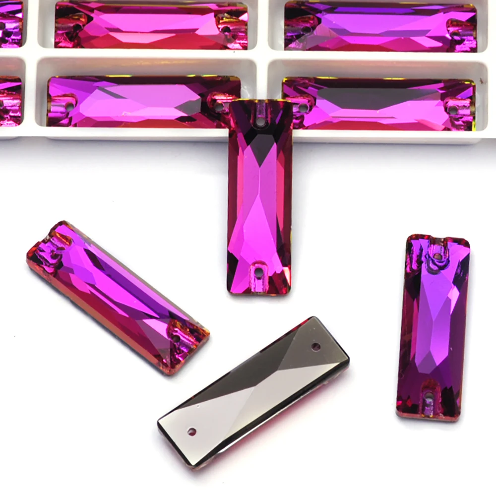 Pubrilex Baguette Strasssteine zum Aufnähen, Glitzerkristalle für DIY-Bastelarbeiten und Bekleidungszubehör, Großhandel – Detail 10