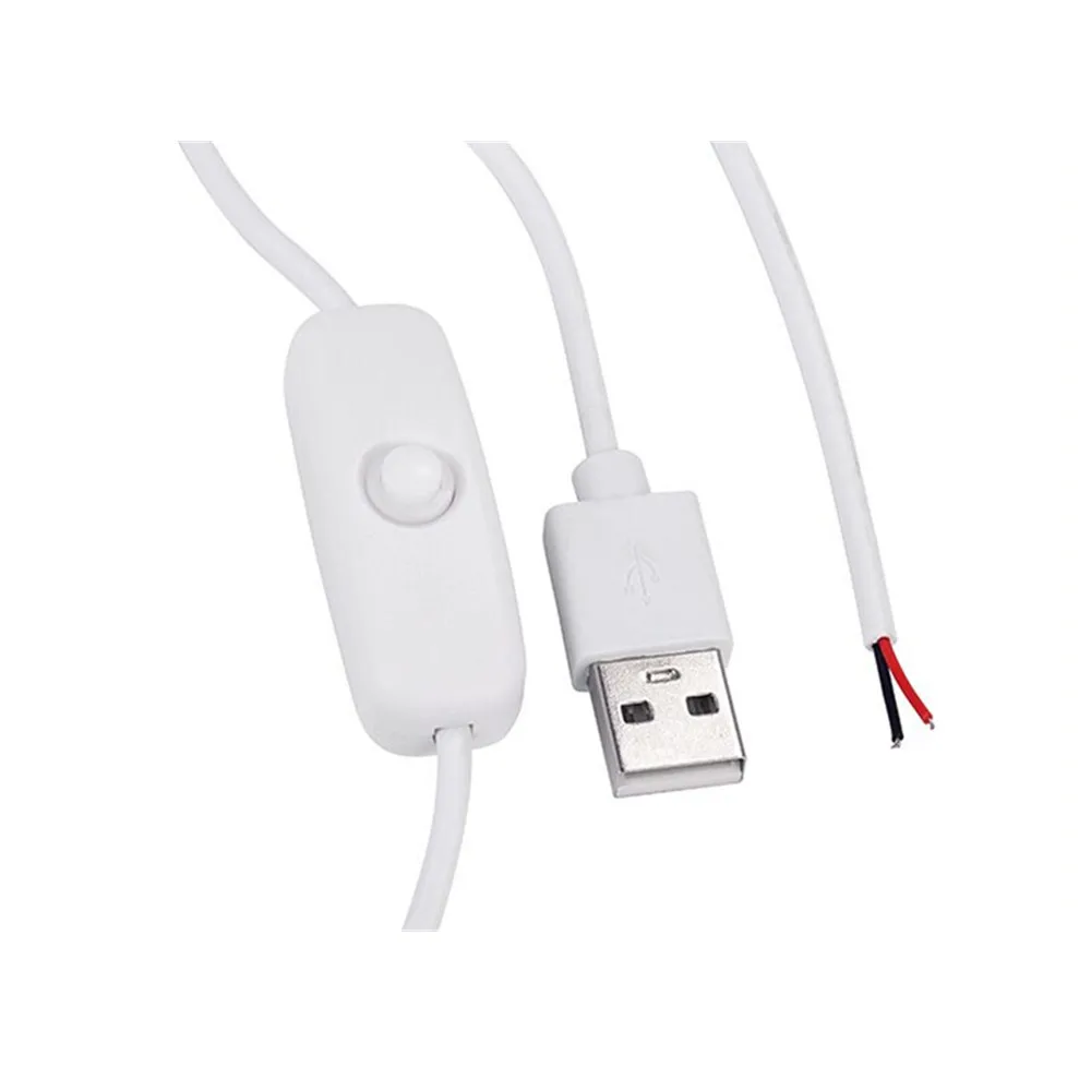 LED Strip USB Connector 5V 12V 24V Power Extension Cable With ON/OFF Switch Plug Adapter 1.5m USB Electric Copper Wire