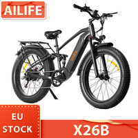 AILIFE X26B Electric Bike 1000W Motor 26*4.0 inch Fat Tires E-Bike 48V 13Ah Battery 48km/h Max Speed 100km Max Range Disc Brake