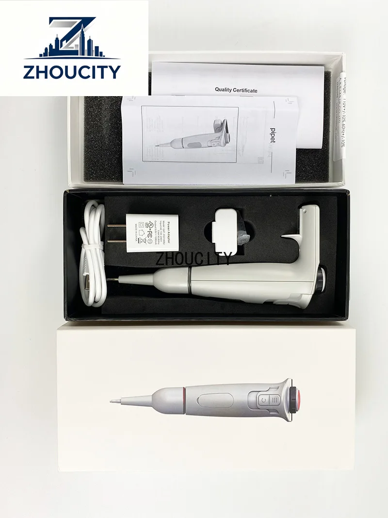 Electronic Pipette Single Channel Motorized Digital Autoc*lavable High Precision Lab Liquid Handling Plastic