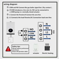 Tuya= WiFi Smart Home Wireless Thermostat RF Battery Gas Boiler Water Heating Digital Temperature Controller Alexa= Google Home