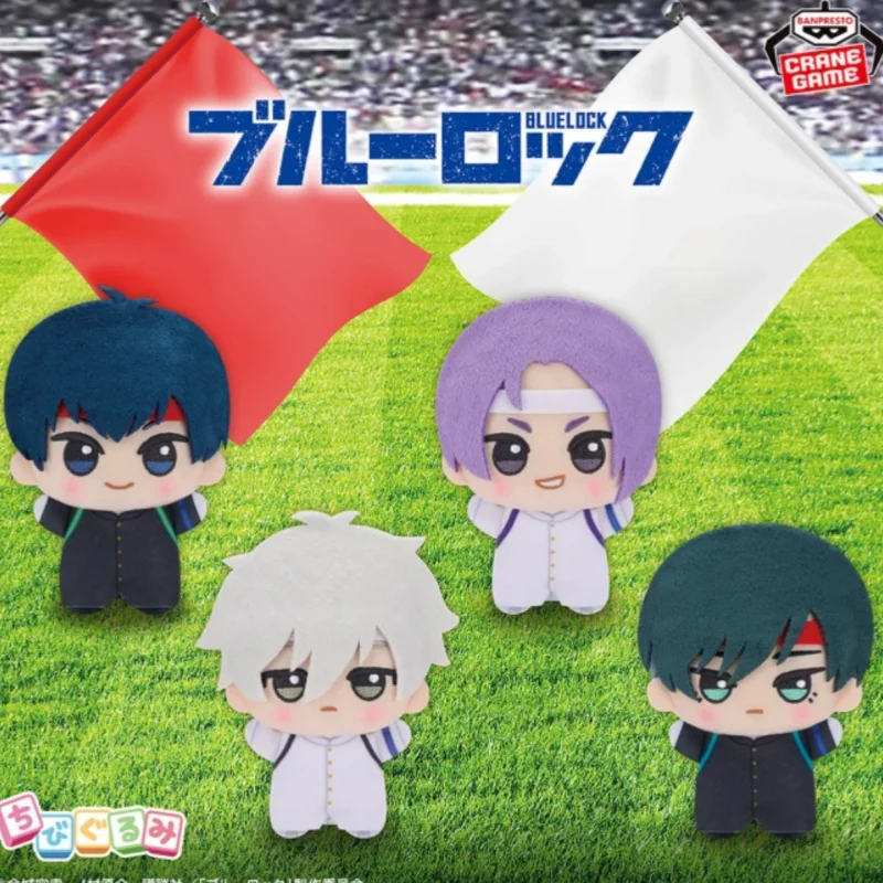 

Плюшевая кукла Bandai Blue Lock, 11 см, персонаж аниме Red White Rivalry Match, милая мягкая игрушка, коллекционная декоративная фигурка, подарок