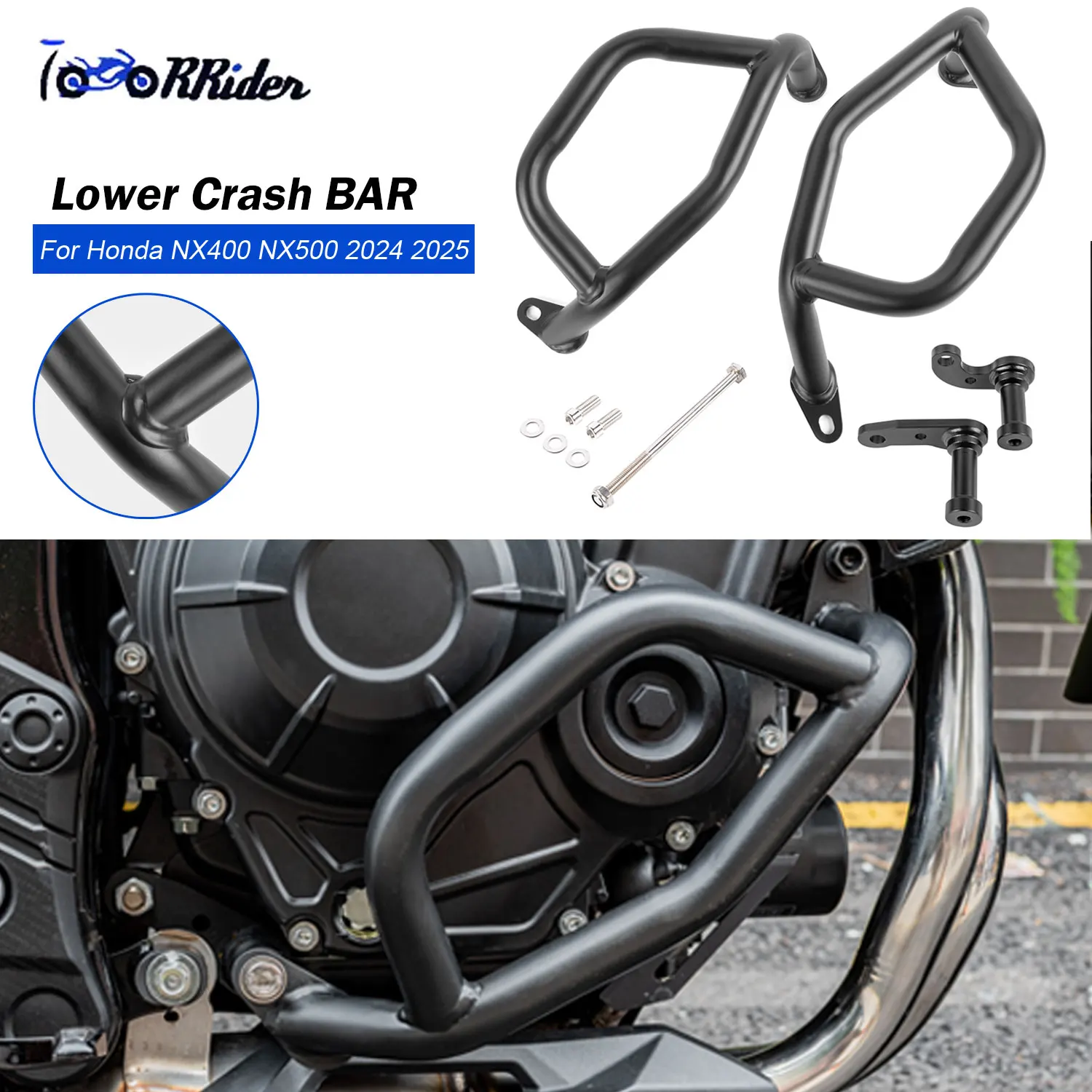 

Defenses Lower Engine Crash Bar for Honda NX400 NX500 Engine Guard 2024 2025 Motorcycle Bumper Protection Bracket NX400 NX500