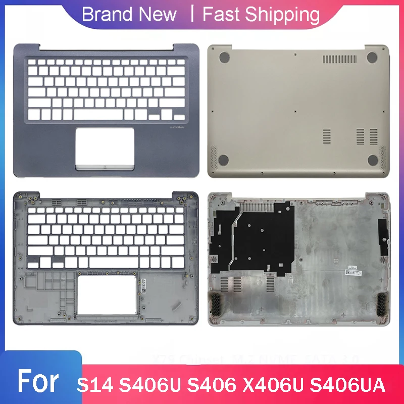 

Новая Нижняя основа для ASUS S14, S406U, S406, X406U, S406UA, чехол для ноутбука, Упор для рук, верхняя часть, C, D, корпус, синий, золотой