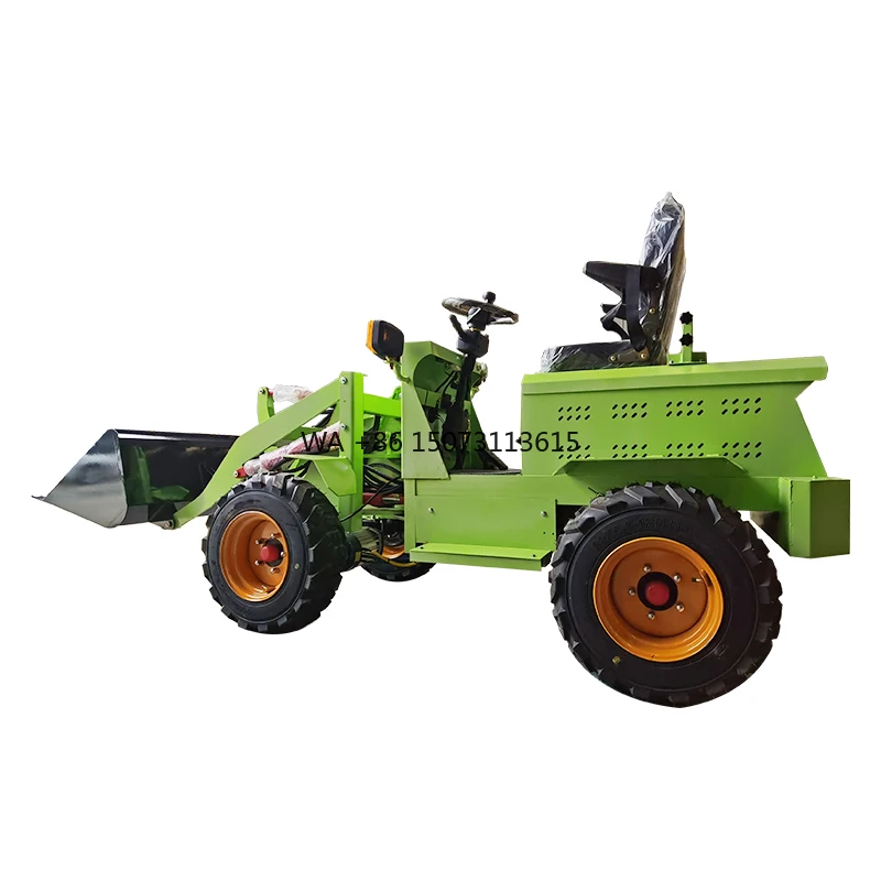 Promo Panas Wheel Loader Listrik 0.5 Ton dengan Bucket 0.3CBM untuk Pemuatan