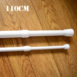 30-110CM Multi Purpose Spring Loaded Extendable Telescopic Curtain Pole Tension Rail Net Voile Pole Net Rods Curtain Telescopic