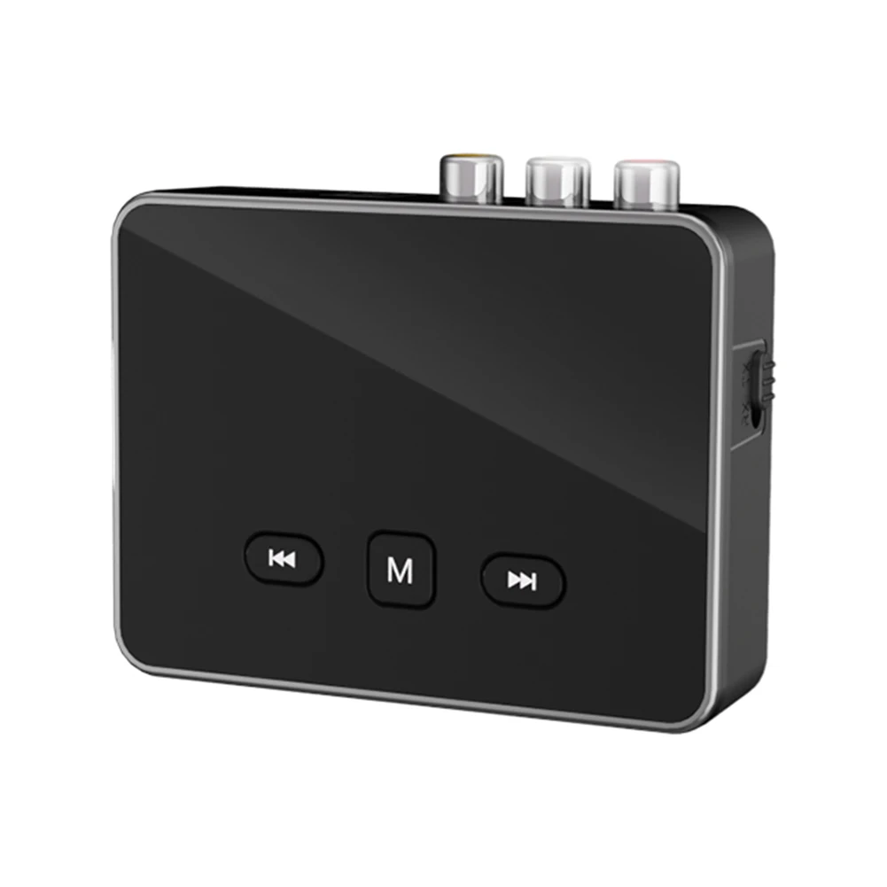 BT 5.4 Transmitter Receiver with RCA 3.5mm AUX & Display Wireless Audio Adapter BT Adapter for TV/Car/PC/Home Stereo/Speakers
