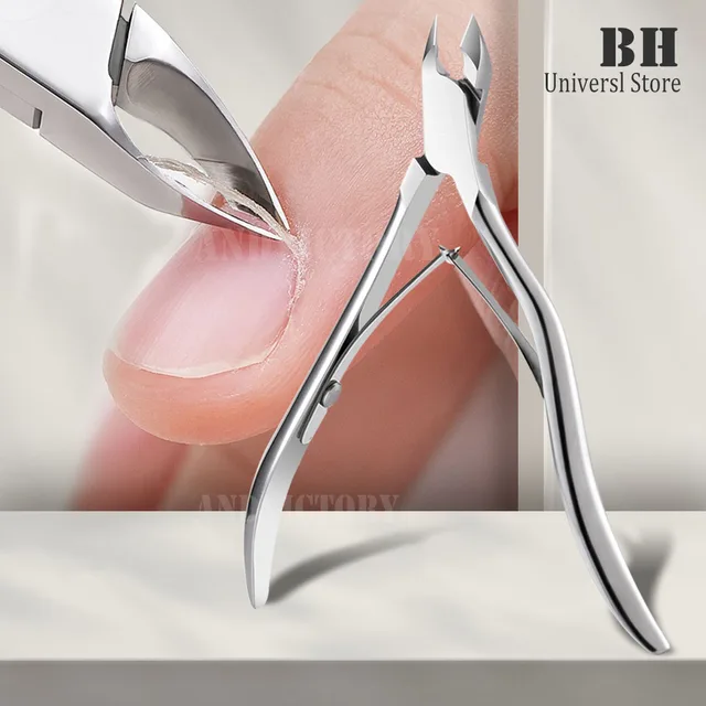 Szczypce do paznokci ze stali nierdzewnej do usuwania martwego naskórka Tęczowe nożyczki do skórek Pęseta do manicure Pedicure Szczypce do przycinania Orzeł dziób