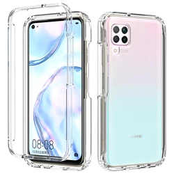 2 in 1 Hybrid Armor Shockproof Phone Case For Huawei P40 Lite Nova 6 SE 7i 6.4