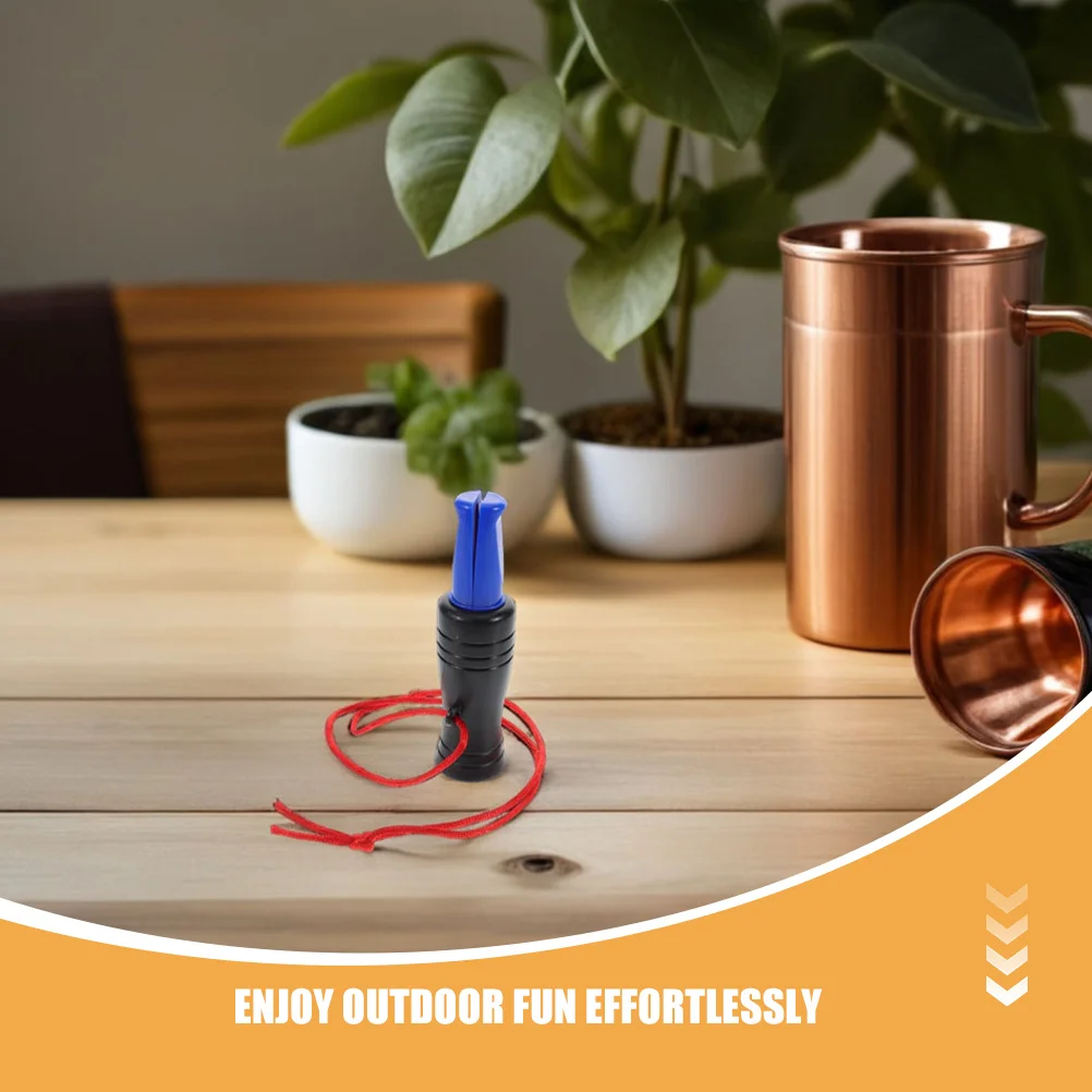 Silbato de supervivencia al aire libre, silbato de llamada de pato multifuncional para caza, exploración al aire libre, situaciones de emergencia, 2 uds.