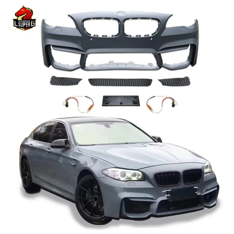 f10 M4 Style Car Bumper Front Rear Car Bumpers Side Skirts Body kit For 5 Series F10 F18 Body kits Car Accessories