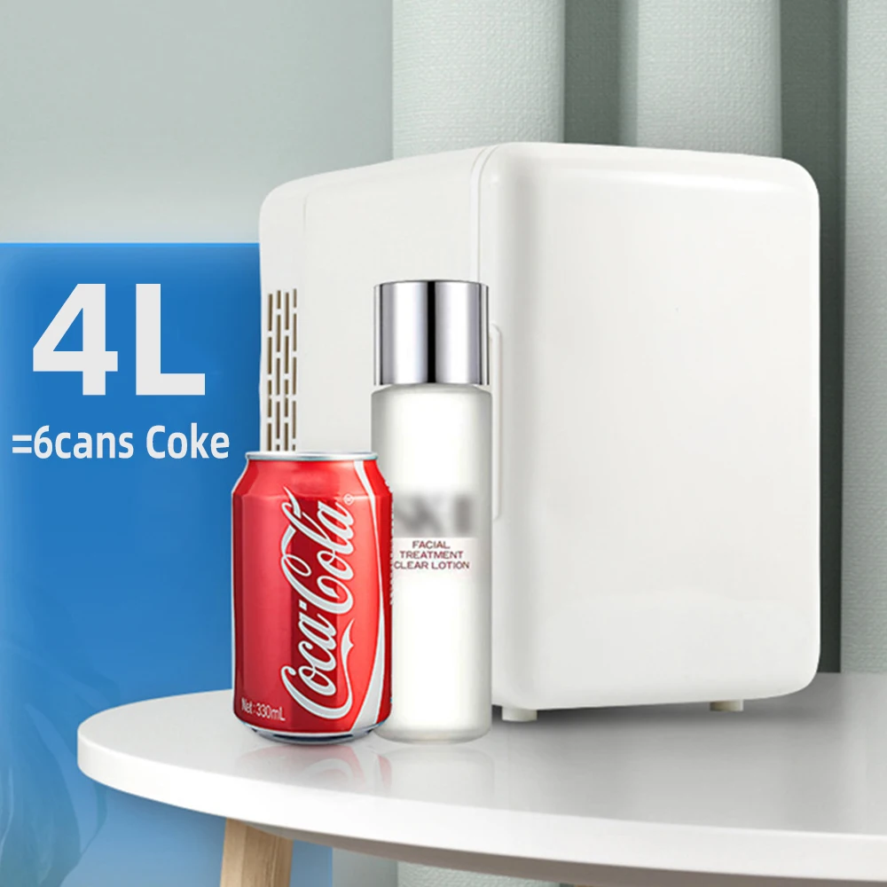 Mini Refrigerator Home Multifunction Portable Beauty Refrigerator Face Fridge Fridge 4L Desktop Cosmetics Refrigerators CarHome