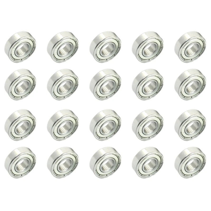 

8Mm X 19Mm X 6Mm Sealed Deep Groove Radial Ball Bearings 698Z 20 Pcs