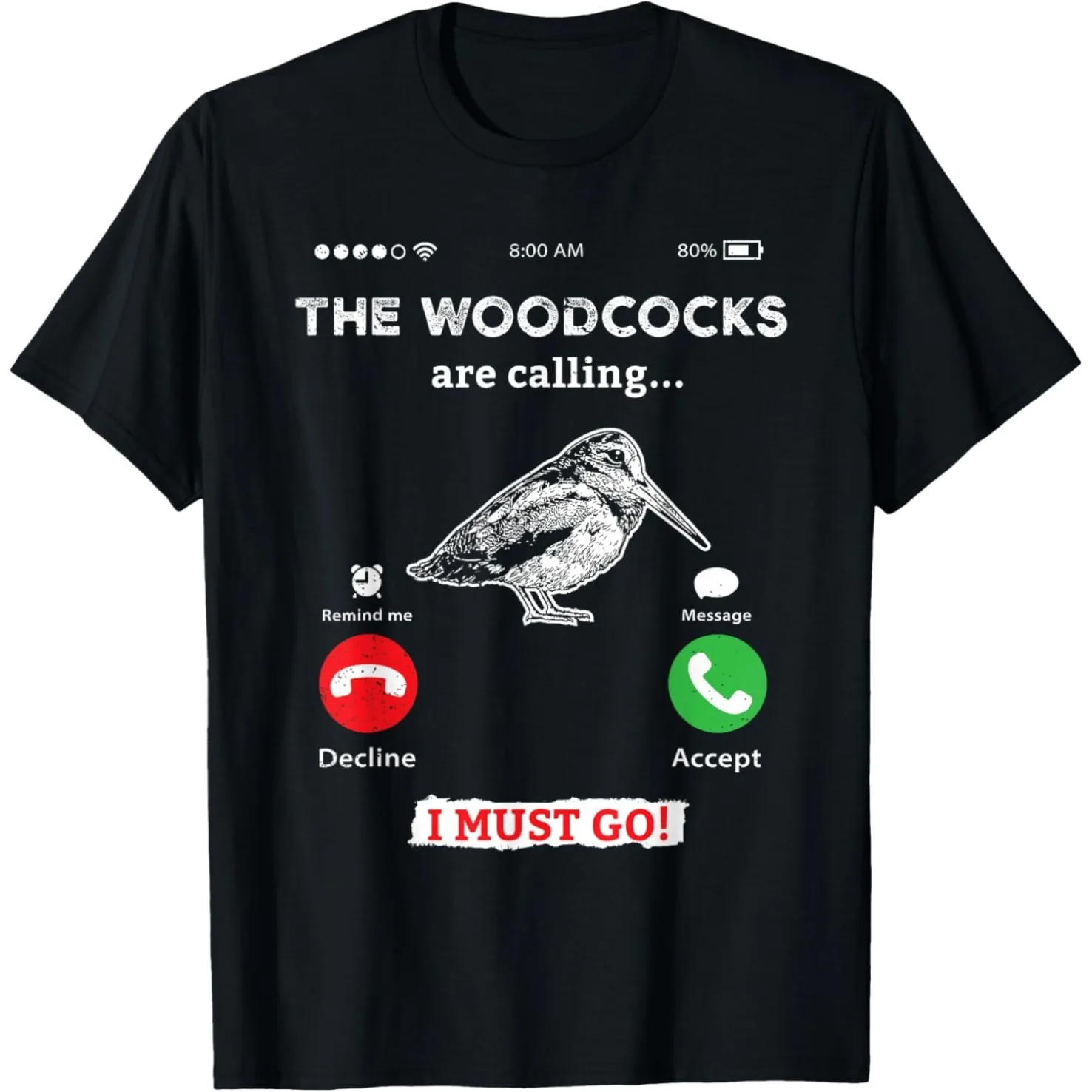 Lustige Woodcock-Vögel Retro Vintage T-Shirts für Männer und Frauen, reine Baumwolle, Humor, Streetwear, T-Shirt, kurzärmelig, Unisex, lockere Kleidung – Detail 2