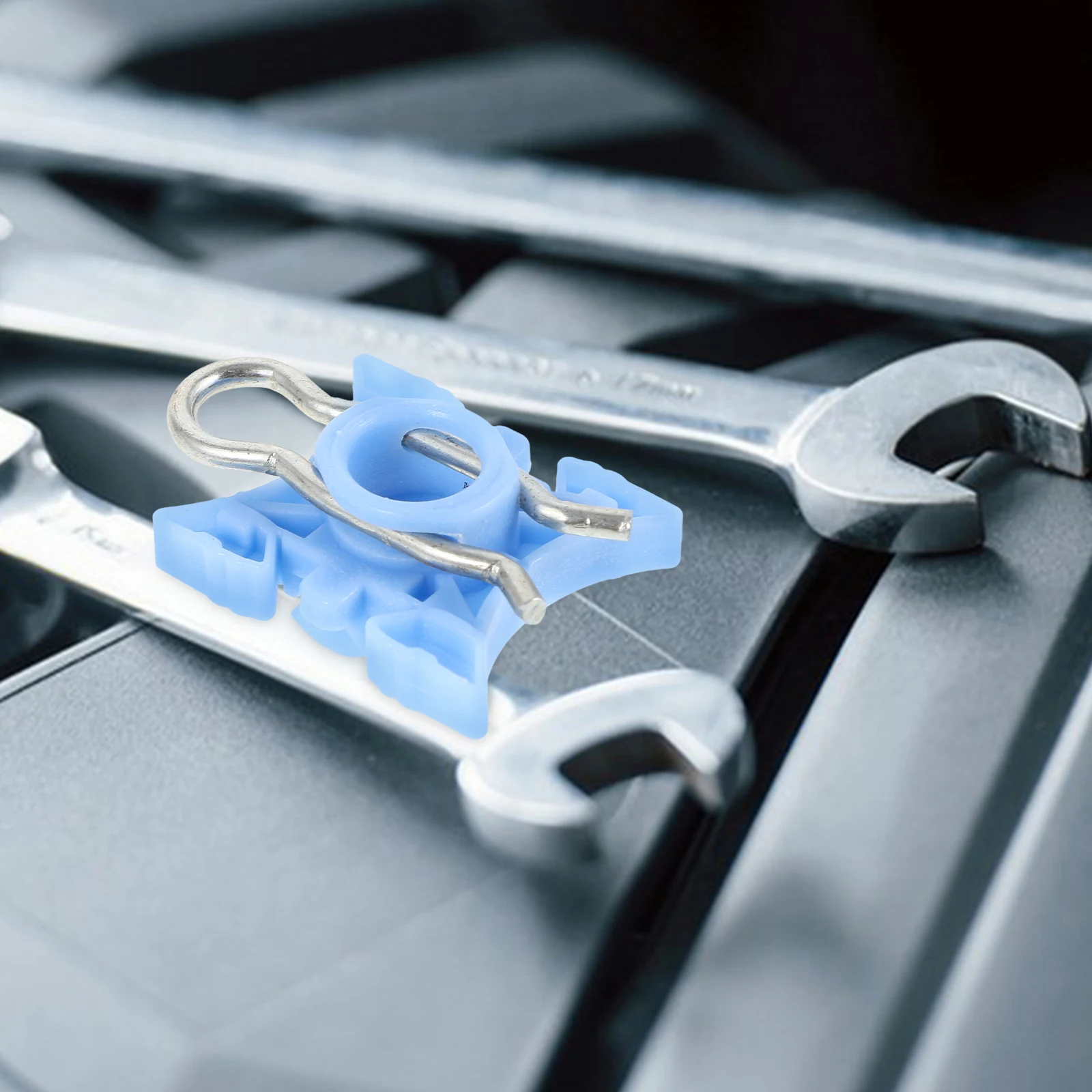 

10pcs Glass Blue Plastic Retaining Adjustable Slider Window Clamps Auto Glass Hardware Compatible Various Cars
