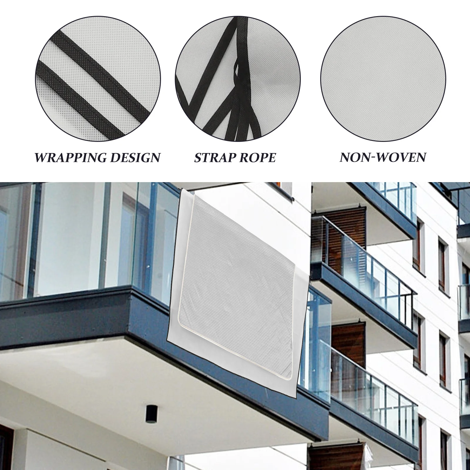 

1pcs Drying-Quilt Pad Large Size Nonwoven Fabric Reusable Moisture Proof Anti Fouling Mat For Balcony Rail Quilt Drying Cloth